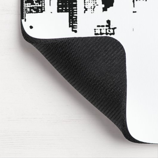 New York City Panorama Pop Art Mousepad (Ecke)