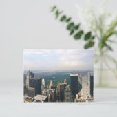 New York City Panoramic Skyline Postcard Postkarte (Stehend Vorderseite)