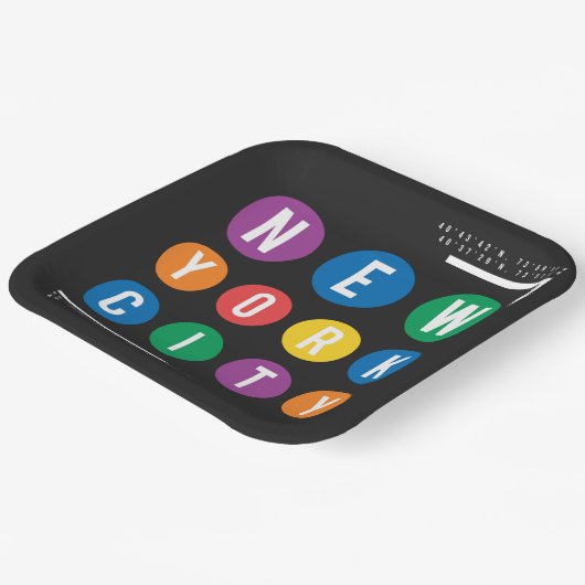 New York City Pappteller (Gewinkelt)