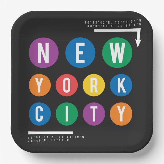 New York City Pappteller (Vorderseite)