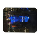 New York City Park Avenue Architecture NYC Night Magnet (Horizontal)