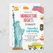New York city party Invitation Einladung (Vorne/Hinten)