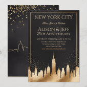 New York City Party Invitation  Einladung (Vorne/Hinten)