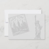 New York City Passport RSVP Karte (Rückseite)