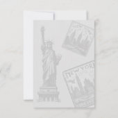 New York City Passport RSVP Karte (Rückseite)