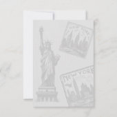 New York City Passport RSVP Karte (Rückseite)