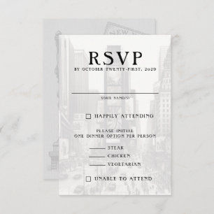 New York City Passport RSVP Karte
