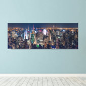 NEW YORK CITY PER NACHT LEINWANDDRUCK (Insitu (Holzboden))