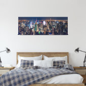 NEW YORK CITY PER NACHT LEINWANDDRUCK (Insitu (Schlafzimmer))