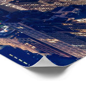 NEW YORK CITY PER NACHT POSTER (Ecke)