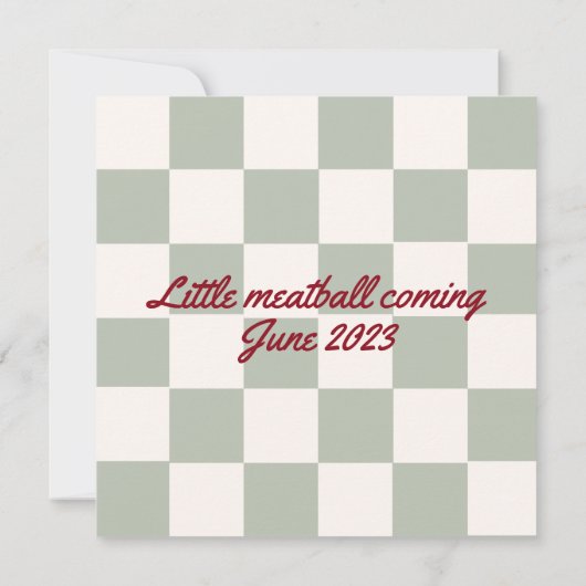 New York City Pizza einzigartig Italienische Babyd Einladung (Rückseite)