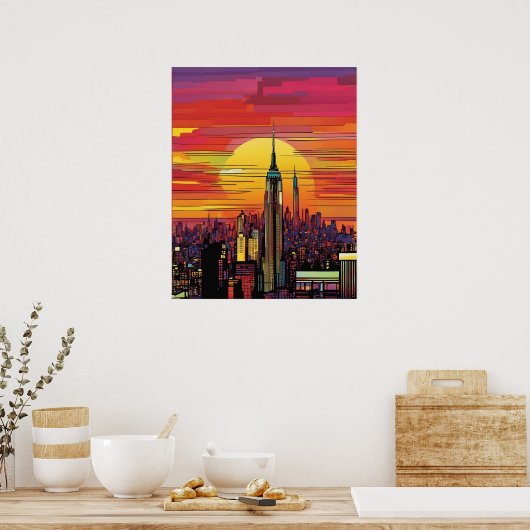 New York City (pop art) Poster (Küche)