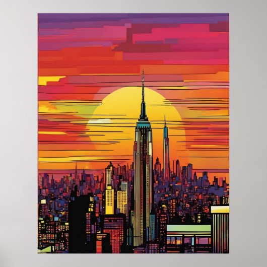 New York City (pop art) Poster (Vorne)