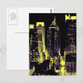 New York City - Pop Nachts Postkarten (Vorne/Hinten)
