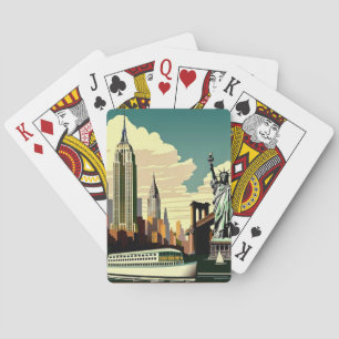 New York City Postcard Karten spielen Spielkarten