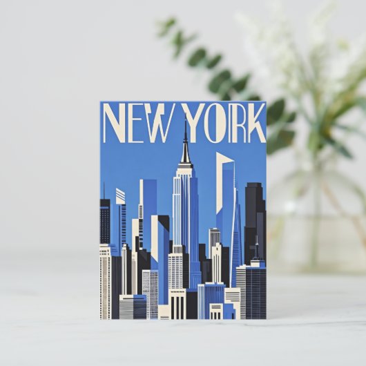 New York City Postcard Postkarte (Stehend Vorderseite)