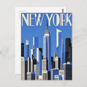 New York City Postcard Postkarte (Vorne/Hinten)