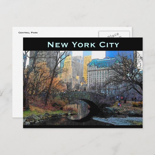 New York City Postcard Postkarte (Vorne/Hinten)