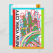New York City Postcard Postkarte (Vorne/Hinten)