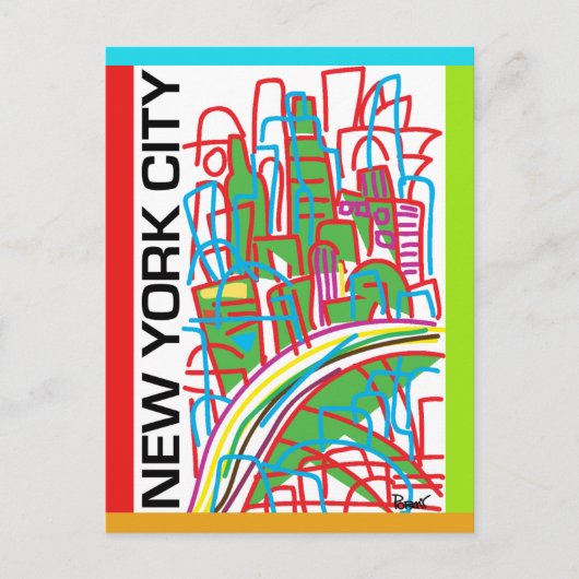 New York City Postcard Postkarte (Vorderseite)