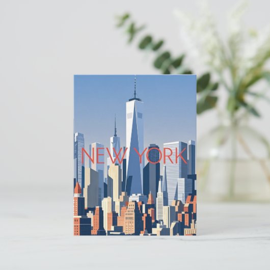 New York City Postcard Postkarte (Stehend Vorderseite)