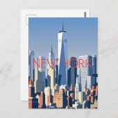 New York City Postcard Postkarte (Vorne/Hinten)