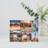 New York City Postcard Postkarte (Stehend Vorderseite)