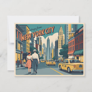 New York City Postcard Postkarte