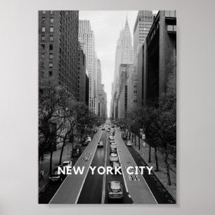 New York City Poster als Wanddeko in schwarz-weiß