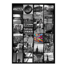 New York City Poster - Collage of photograps