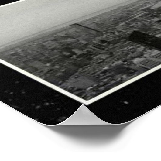 New York City Poster, nyc skyline art, manhattan w Poster (Ecke)