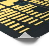 New York City Poster, nyc skyline art, manhattan w Poster (Ecke)