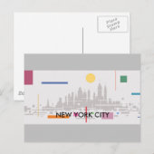New York City Postkarte (Vorne/Hinten)