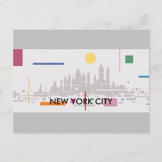 New York City Postkarte (Vorderseite)