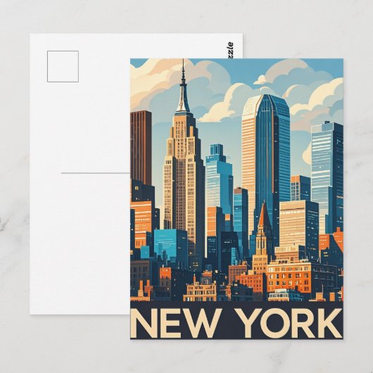 New York City Postkarte (Vorne/Hinten)