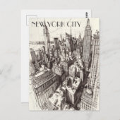 New York City Postkarte (Vorne/Hinten)