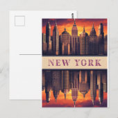 New York City Postkarte (Vorne/Hinten)