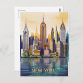 New York City Postkarte (Vorne/Hinten)