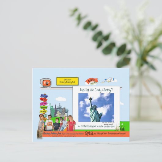 New York City Postkarte (Stehend Vorderseite)