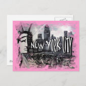 New York City Postkarte (Vorne/Hinten)