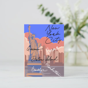 New York City Postkarte –Skyline & Big Apple 