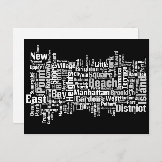 New York City Postkarten (Vorne/Hinten)