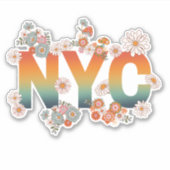 New York City Power Blume Sticker (Vorderseite)