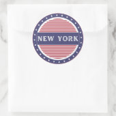 New York City Pride Emblem – American Identity Runder Aufkleber (Tasche)