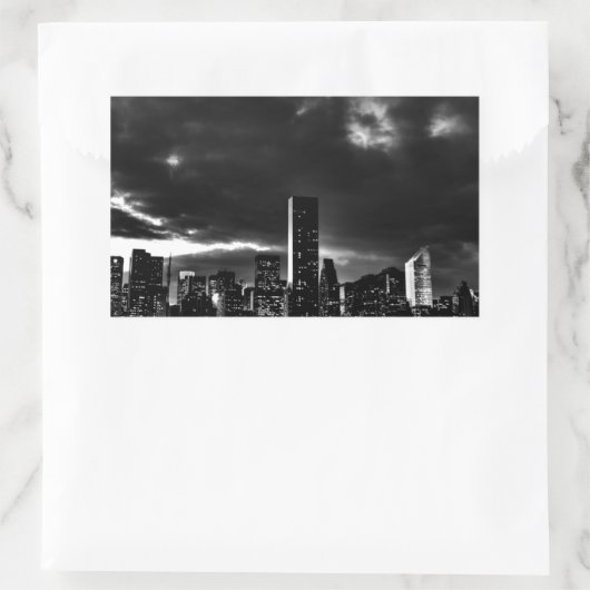 New York City Rechteckiger Aufkleber (Tasche)