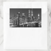 New York City Rechteckiger Aufkleber (Tasche)