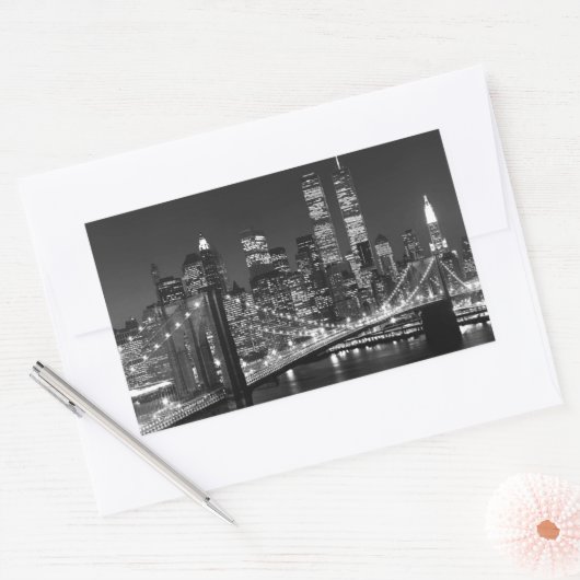 New York City Rechteckiger Aufkleber (Umschlag)