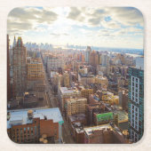 New York City Rechteckiger Pappuntersetzer (Vorderseite)
