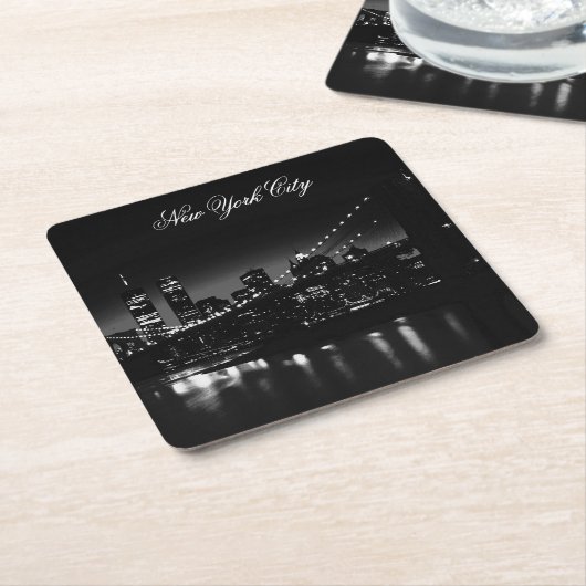 New York City Rechteckiger Pappuntersetzer (angewinkelt)