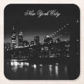 New York City Rechteckiger Pappuntersetzer (Vorderseite)
